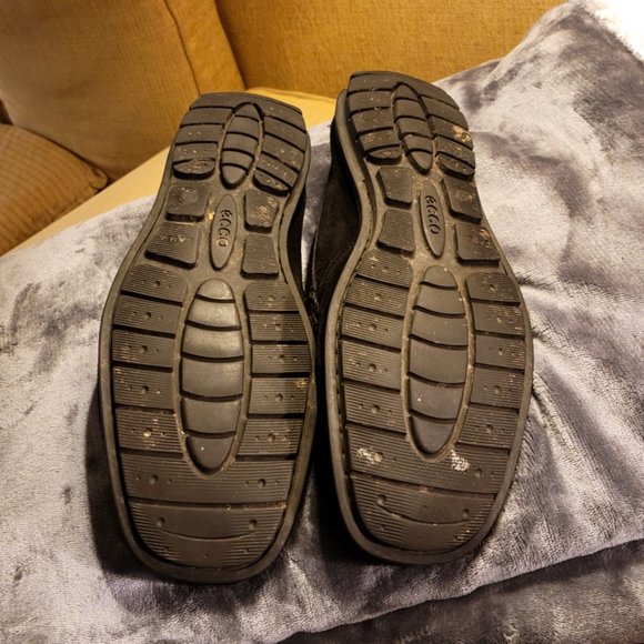 Men\'s ECCO black suede loafers - size 13 main image 9
